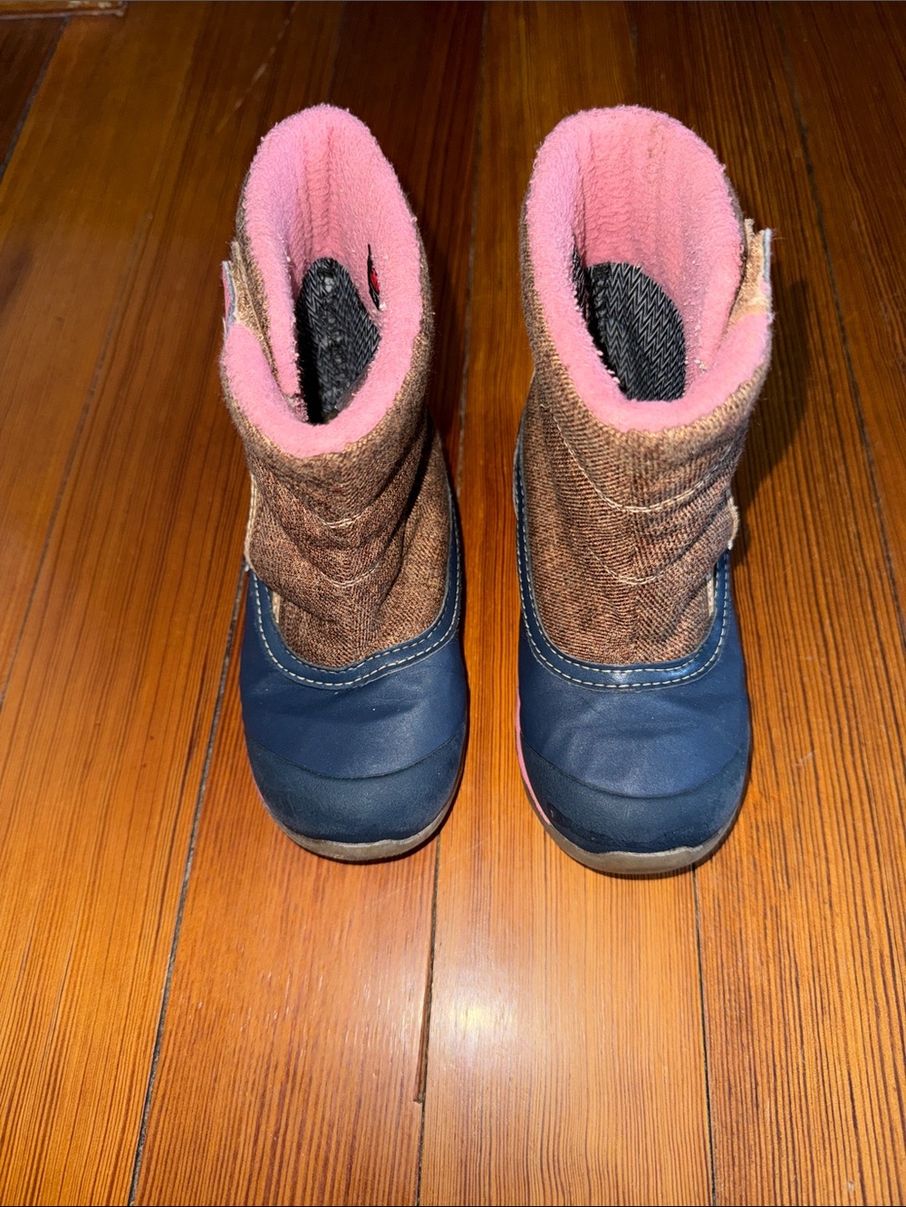 See Kai Run Navy, Brown & Pink Kids Winter Boots